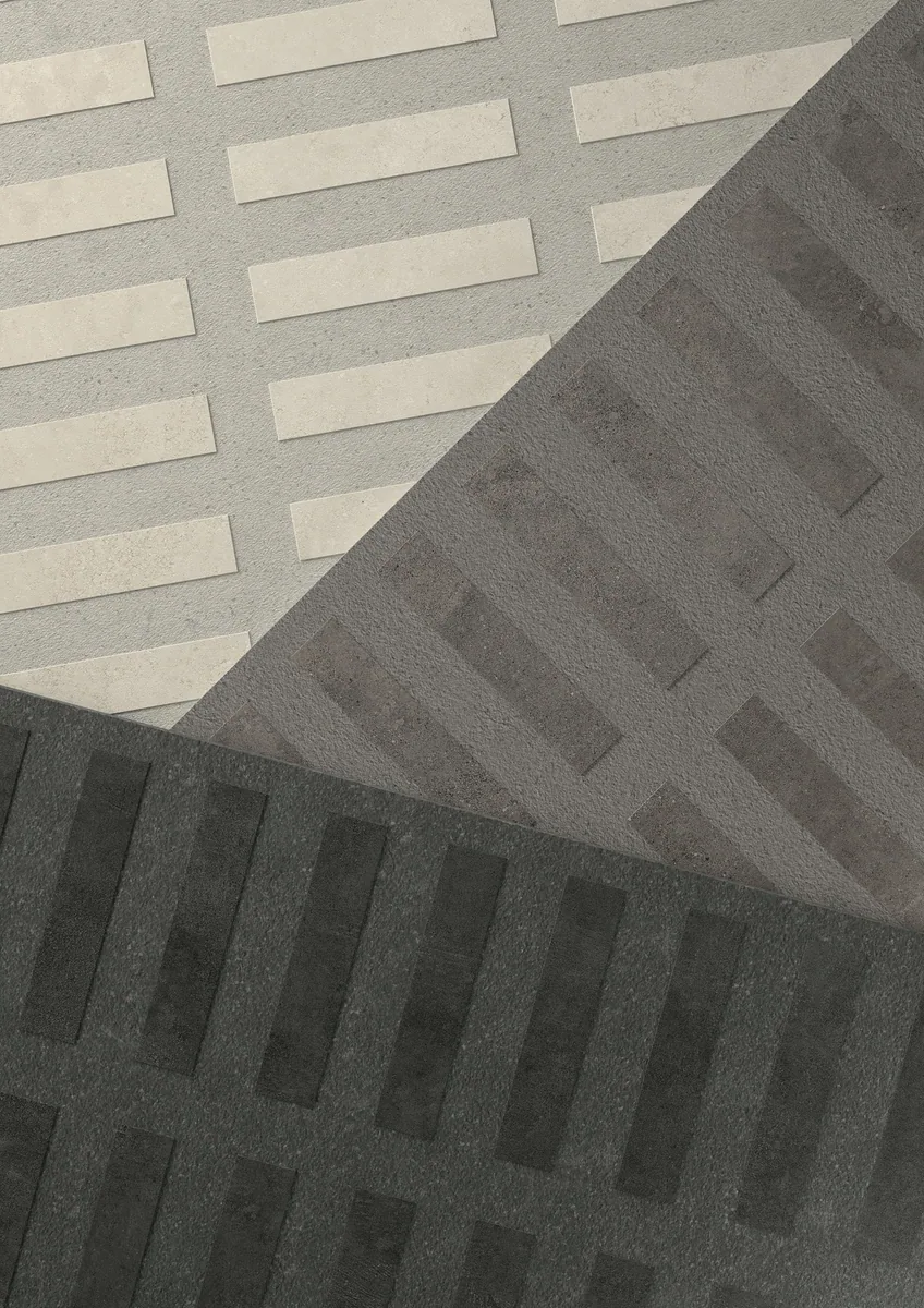 Hyle Damier design sintered stone slab supplied in Singapore by Stoneworks Singapore