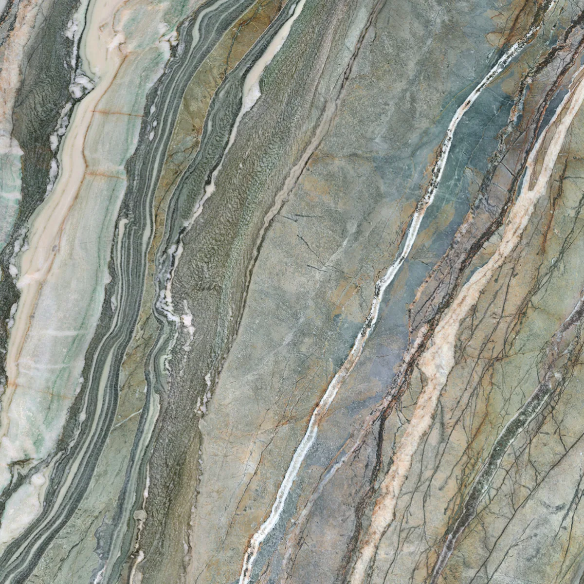 Royal Peacock marble sintered stone slab in the Stoneworks Singapore marble range